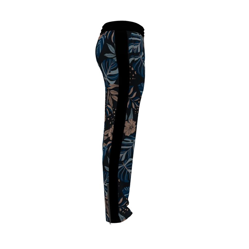 Men's Track Pants - Midnight Monstera