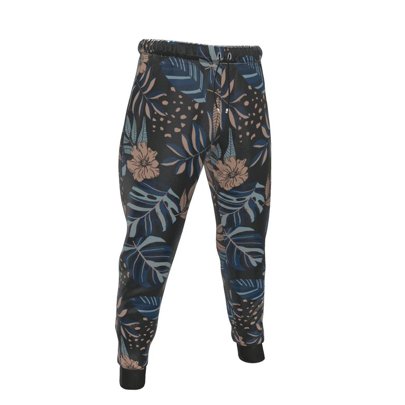 Men's Joggers - Midnight Monstera