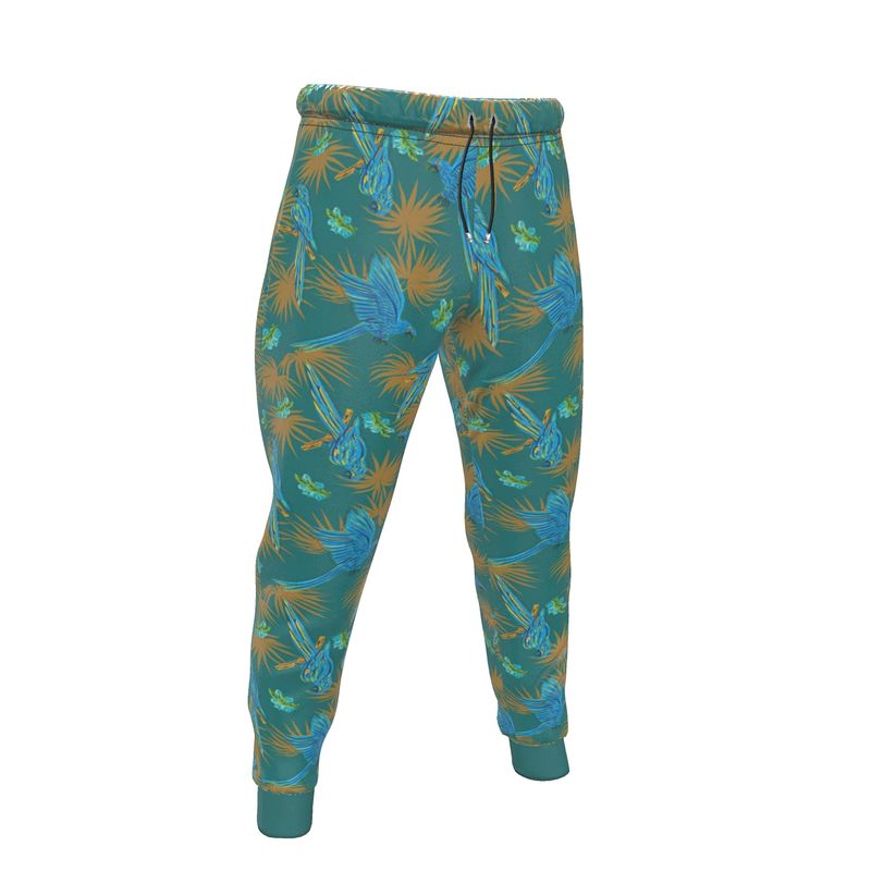 Men's Joggers - Tropical Macaw - Sea Foam Green