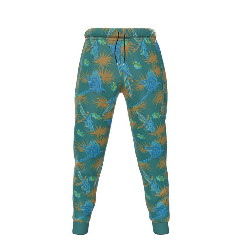 Men's Joggers - Tropical Macaw - Sea Foam Green