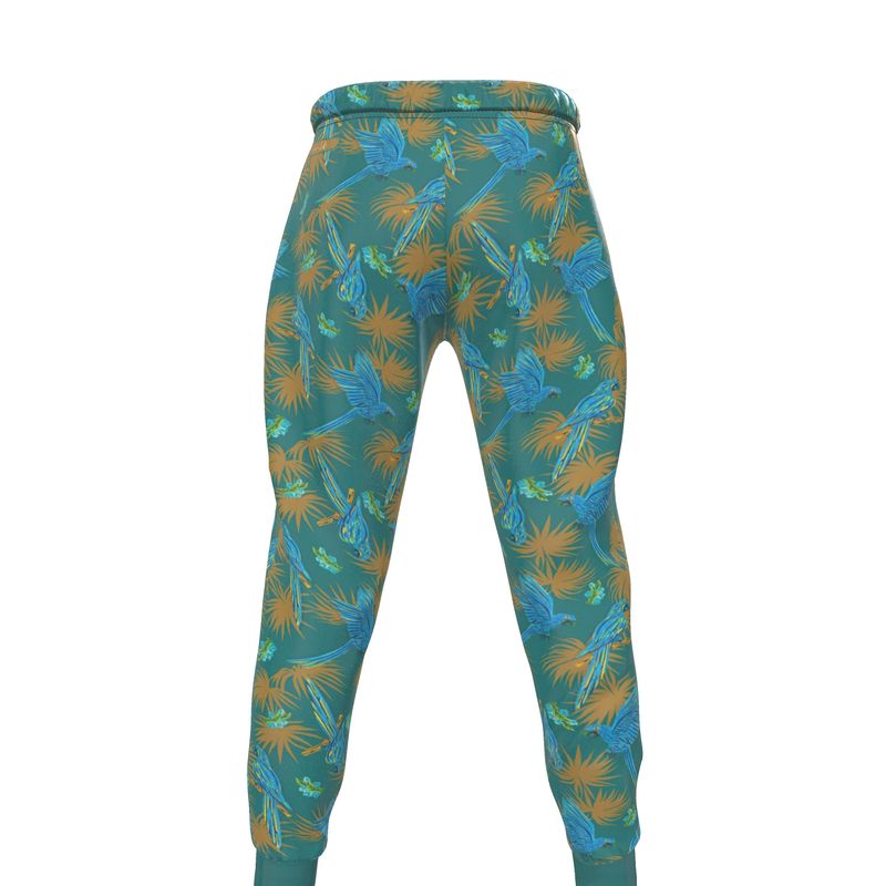 Men's Joggers - Tropical Macaw - Sea Foam Green