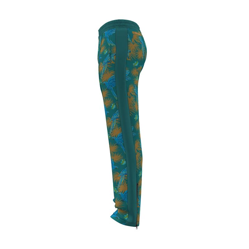 Men's Track Pants - Tropical Macaw - Sea Foam Green