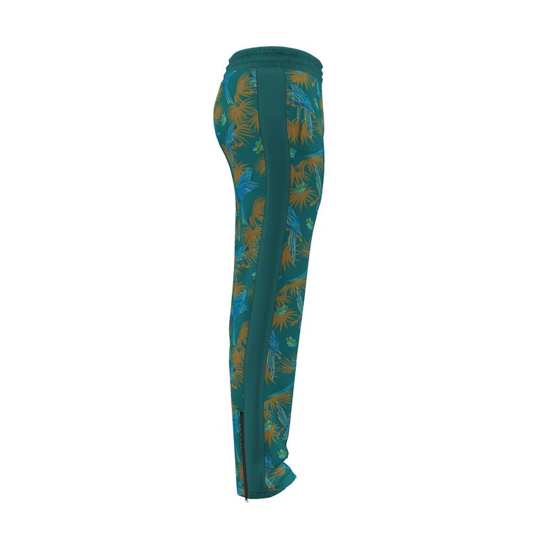 Men's Track Pants - Tropical Macaw - Sea Foam Green