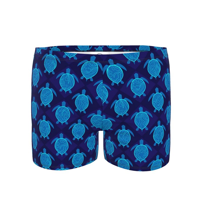 Men's Swim Trunks - Topo Turtles - Blue