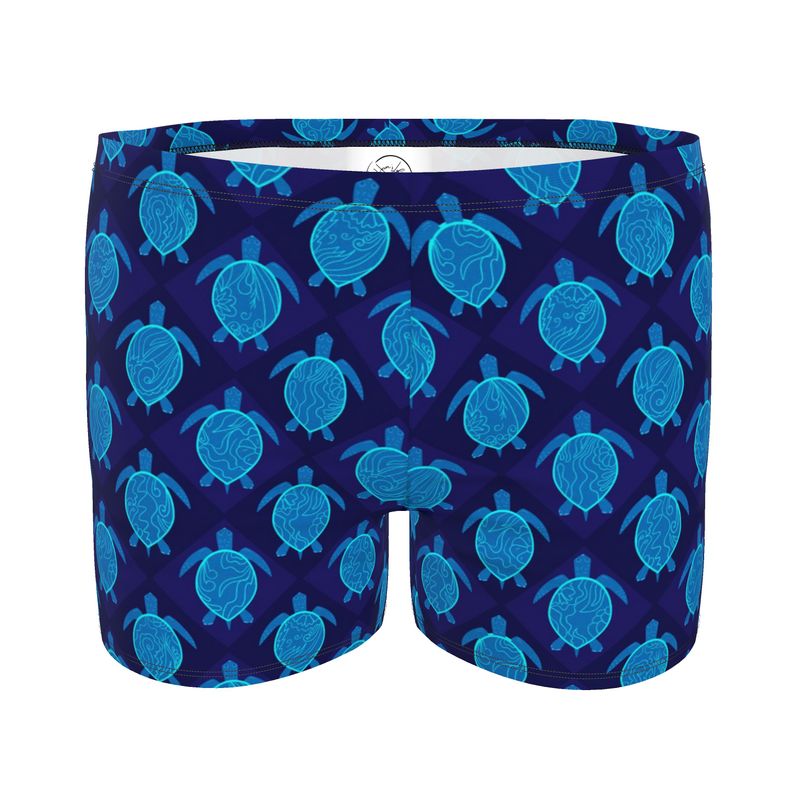 Men's Swim Trunks - Topo Turtles - Blue