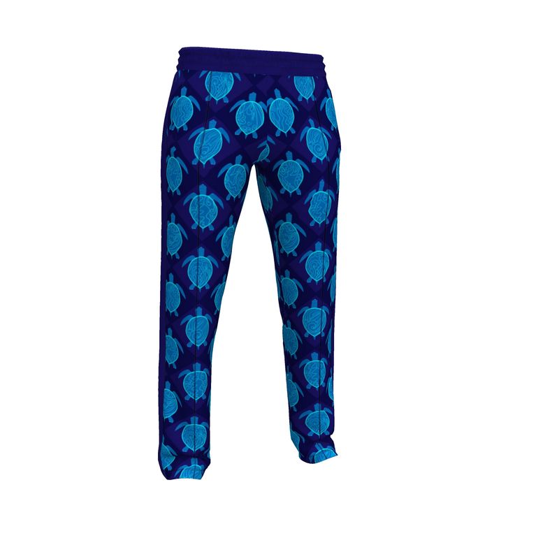 Men's Track Pants - Topo Turtles - Blue