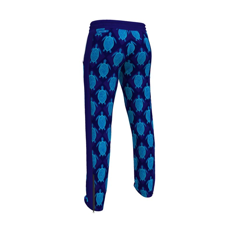 Men's Track Pants - Topo Turtles - Blue