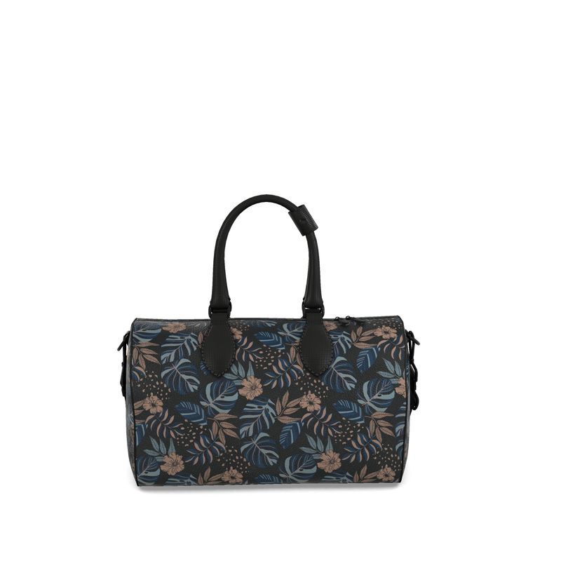 Duffle Bag - Bubble Nappa Leather - Midnight Monstera