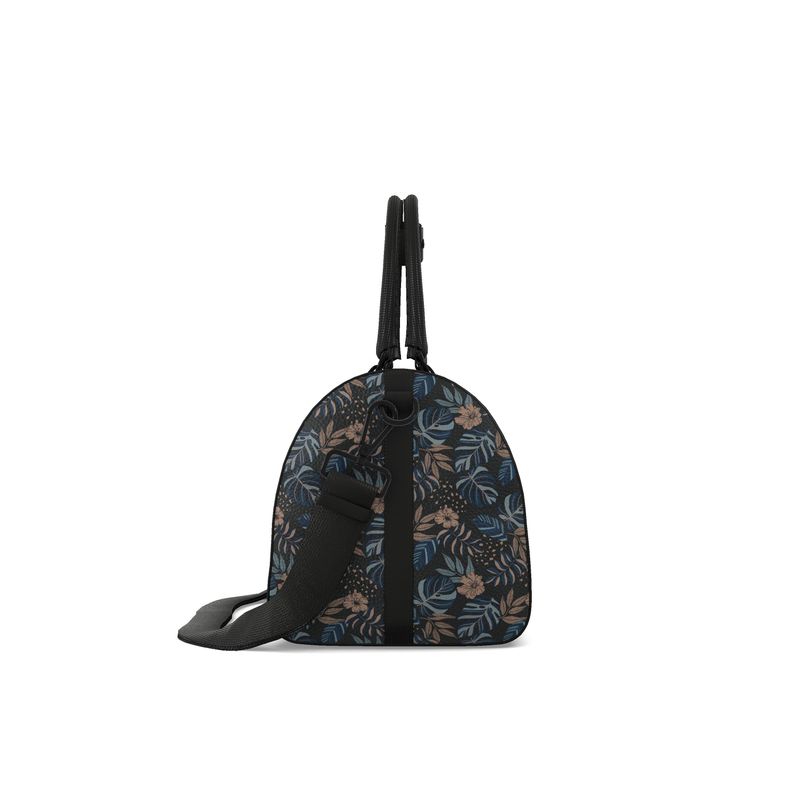 Duffle Bag - Bubble Nappa Leather - Midnight Monstera