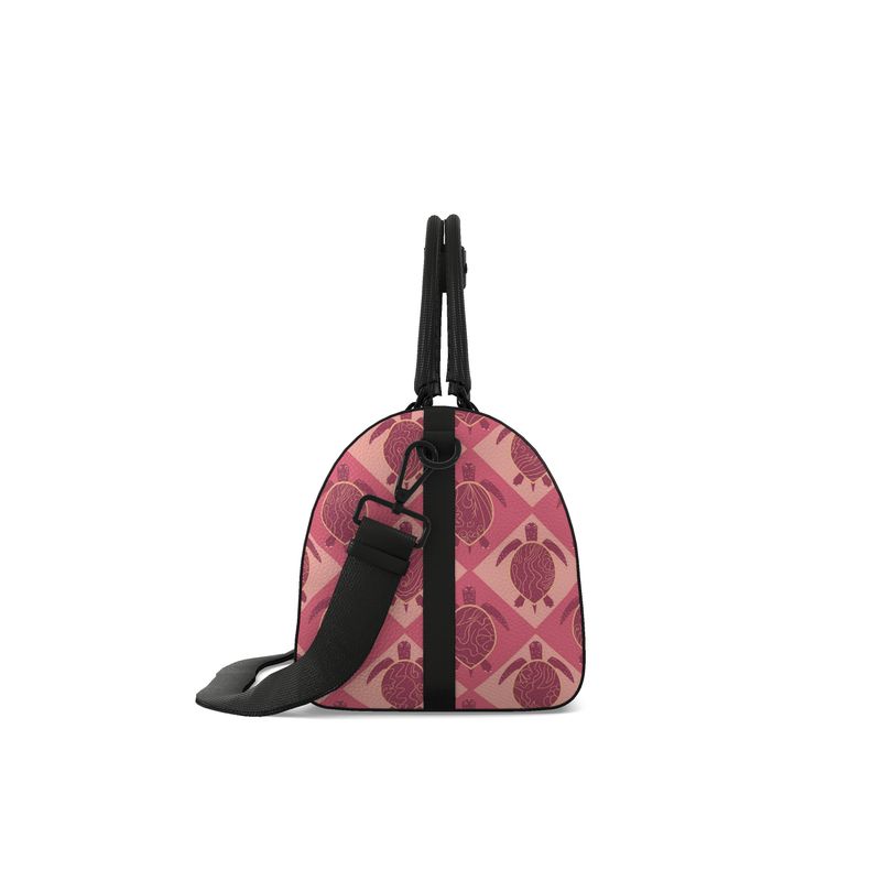 Duffle Bag - Bubble Nappa Leather - Topo Turtles - Pink