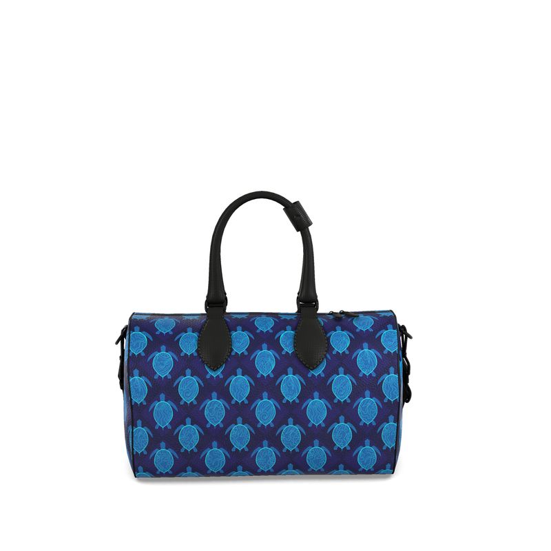 Duffle Bag - Bubble Nappa Leather - Topo Turtles - Blue