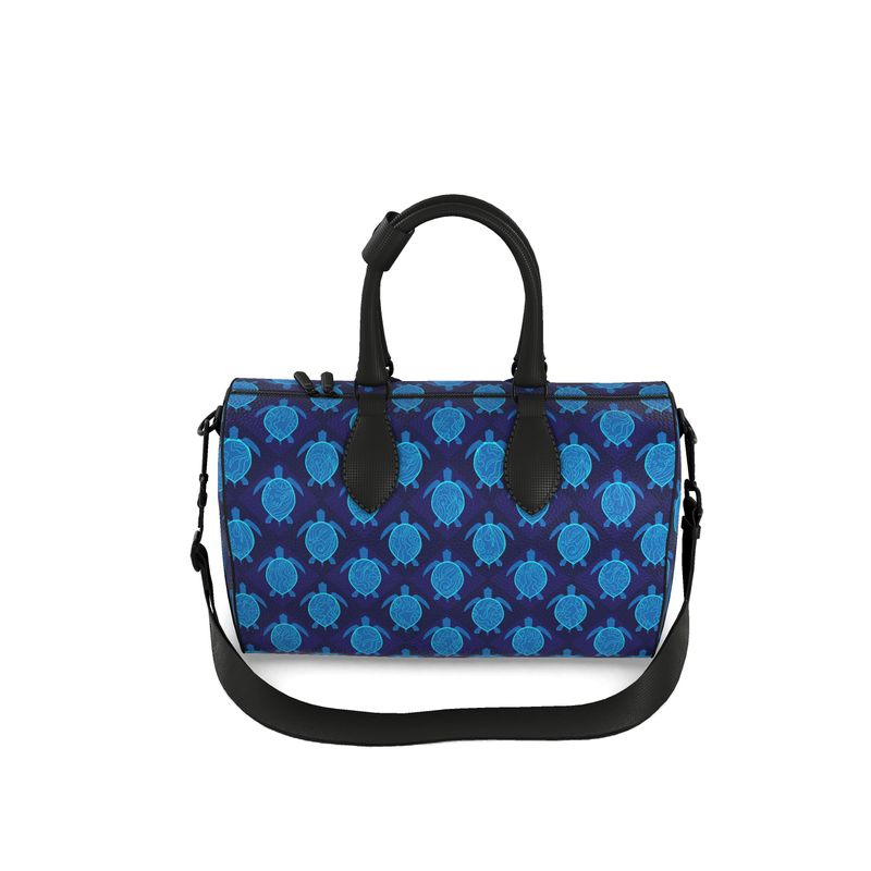 Duffle Bag - Bubble Nappa Leather - Topo Turtles - Blue