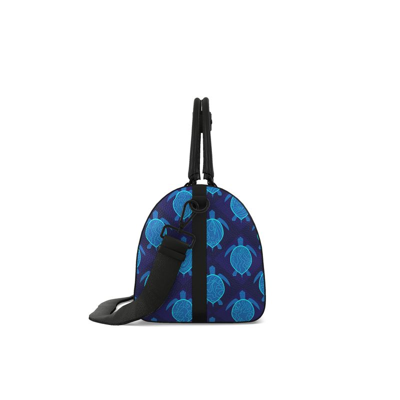 Duffle Bag - Bubble Nappa Leather - Topo Turtles - Blue