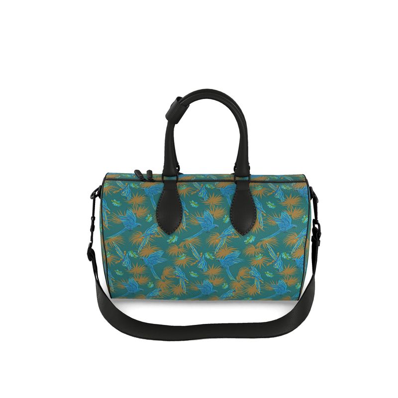 Duffle Bag - Bubble Nappa Leather - Tropical Macaw - Sea Foam Green