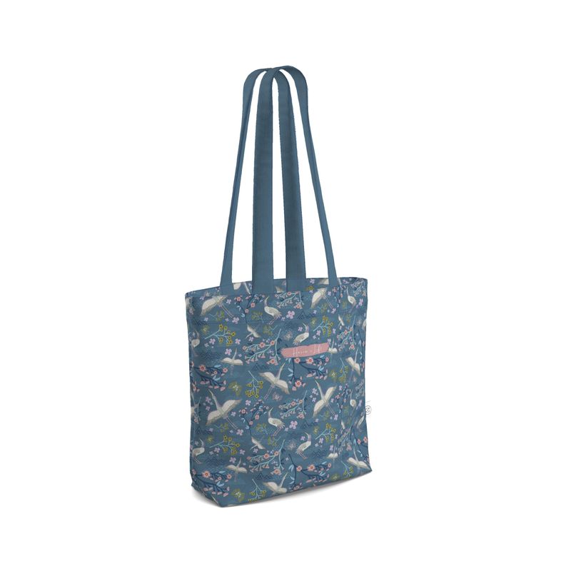 Canvas Tote Bag - White Crane