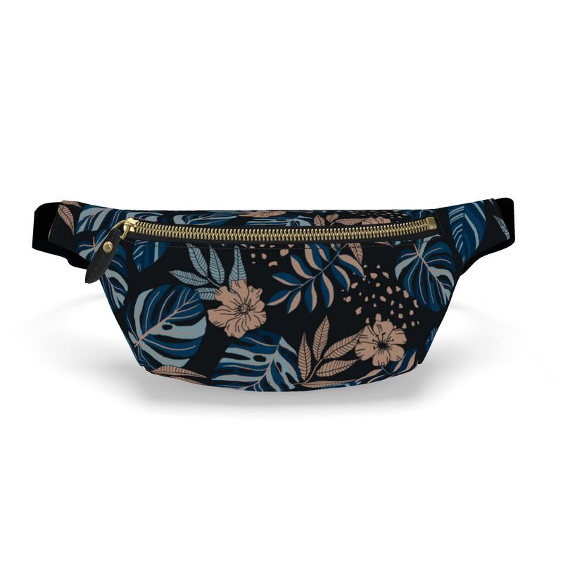 Fanny Pack - Nappa Leather - Midnight Monstera