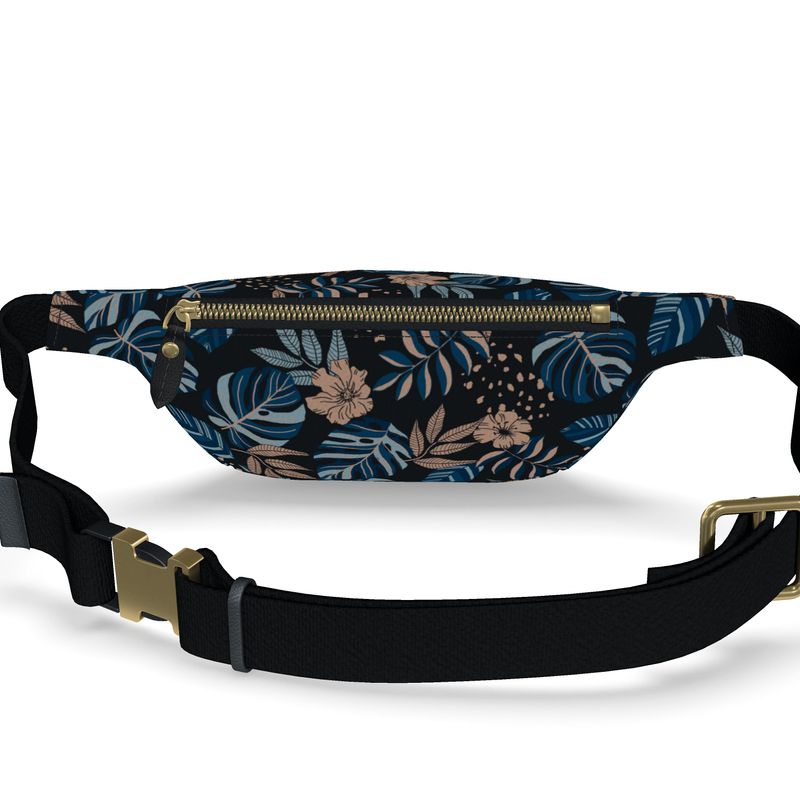 Fanny Pack - Nappa Leather - Midnight Monstera