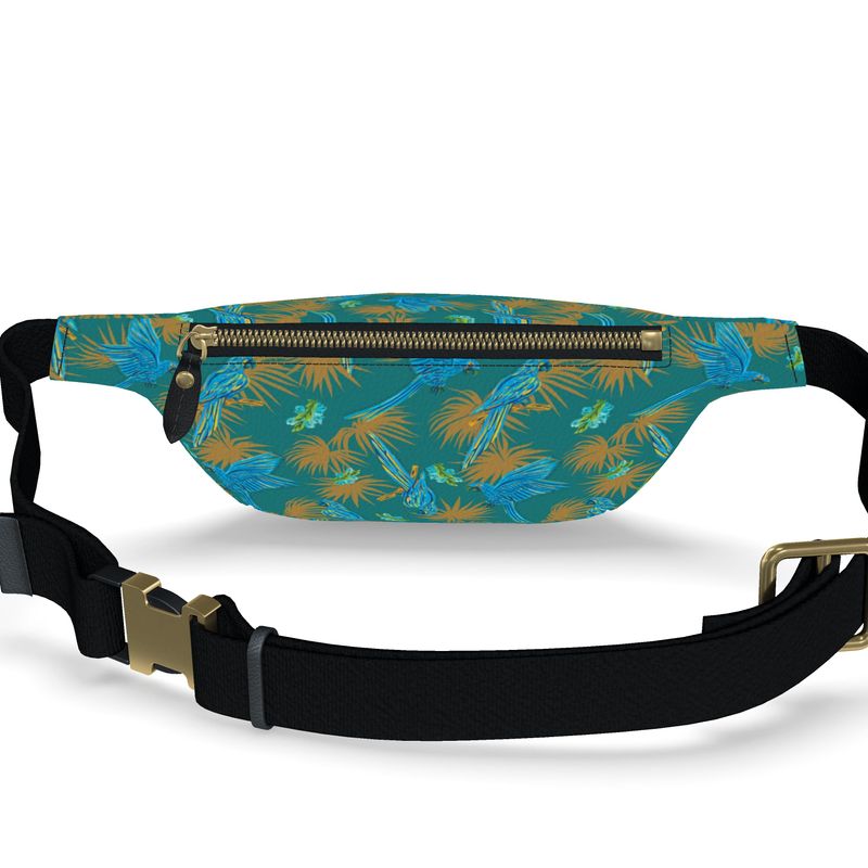 Fanny Pack - Nappa Leather - Tropical Macaw - Sea Foam Green