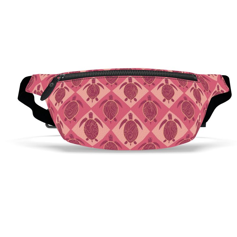 Fanny Pack - Nappa Leather - Topo Turtles - Pink