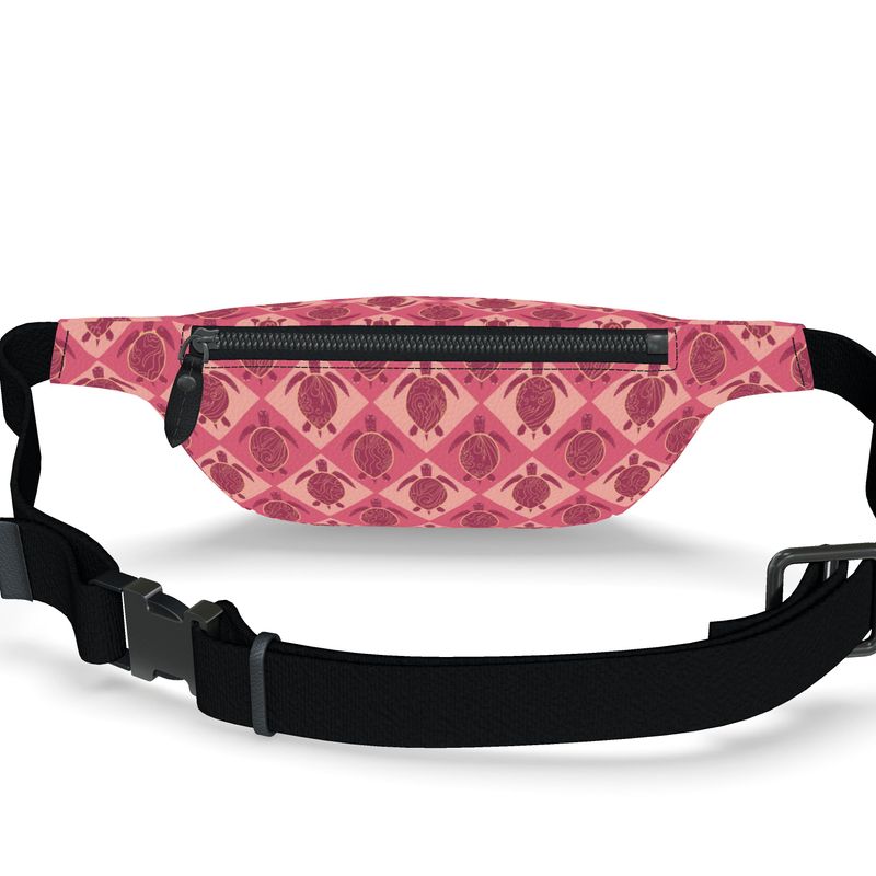 Fanny Pack - Nappa Leather - Topo Turtles - Pink