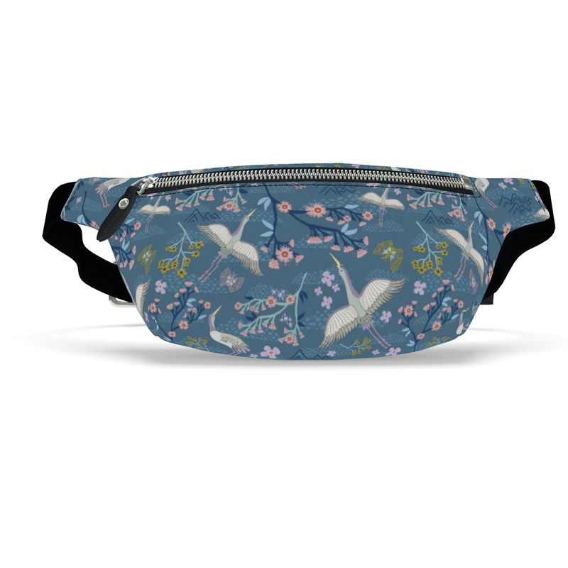 Fanny Pack - Archway Brushed Twill - White Crane