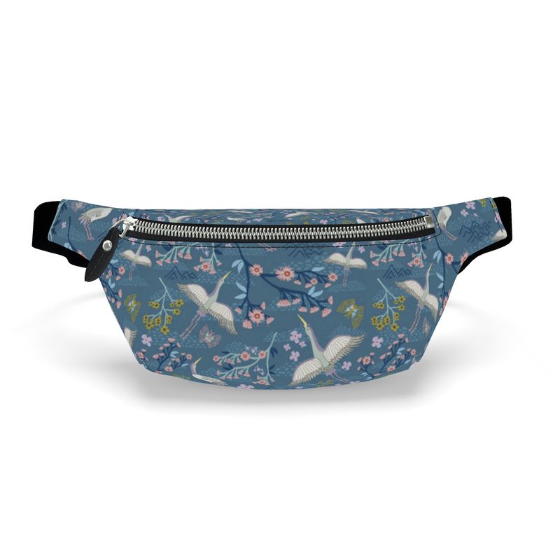 Fanny Pack - Archway Brushed Twill - White Crane