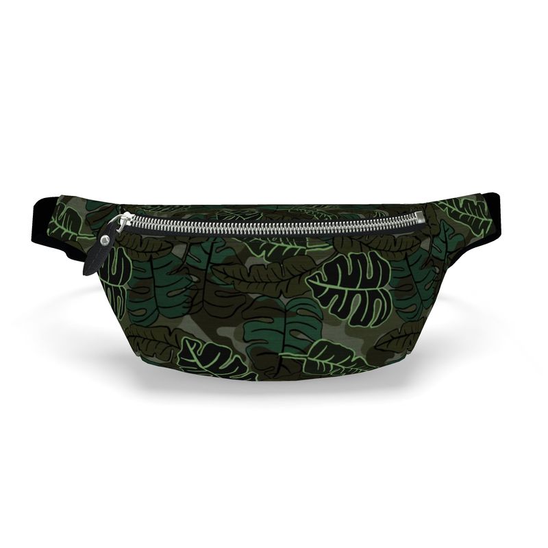 Fanny Pack - Archway Brushed Twill - Camo Leaves - Dark Green