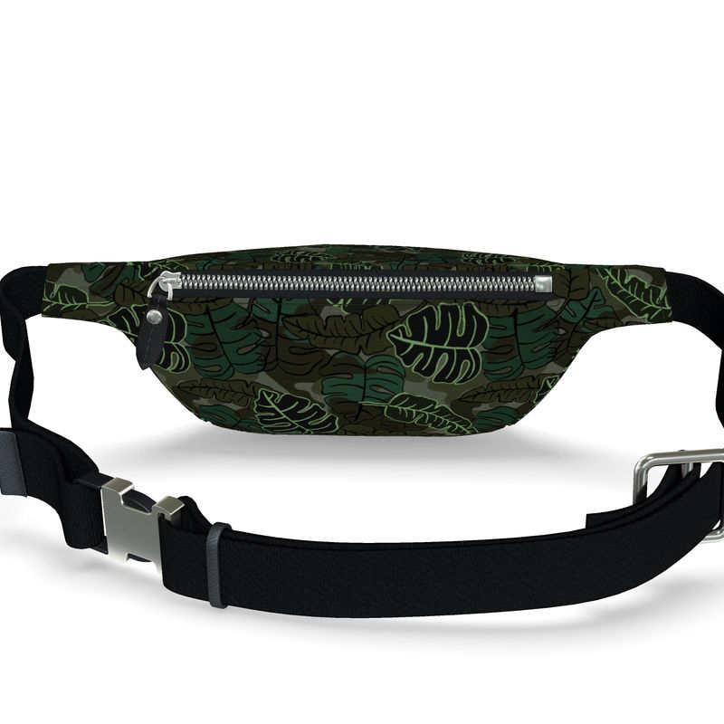 Fanny Pack - Archway Brushed Twill - Camo Leaves - Dark Green