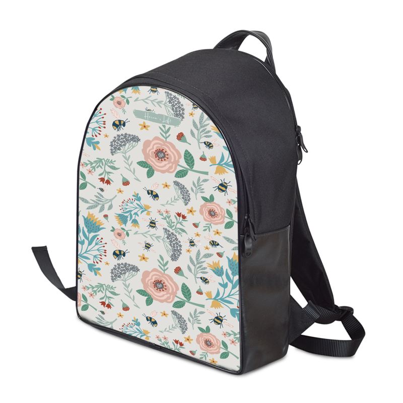 Minimalist Backpack - Bee Garden