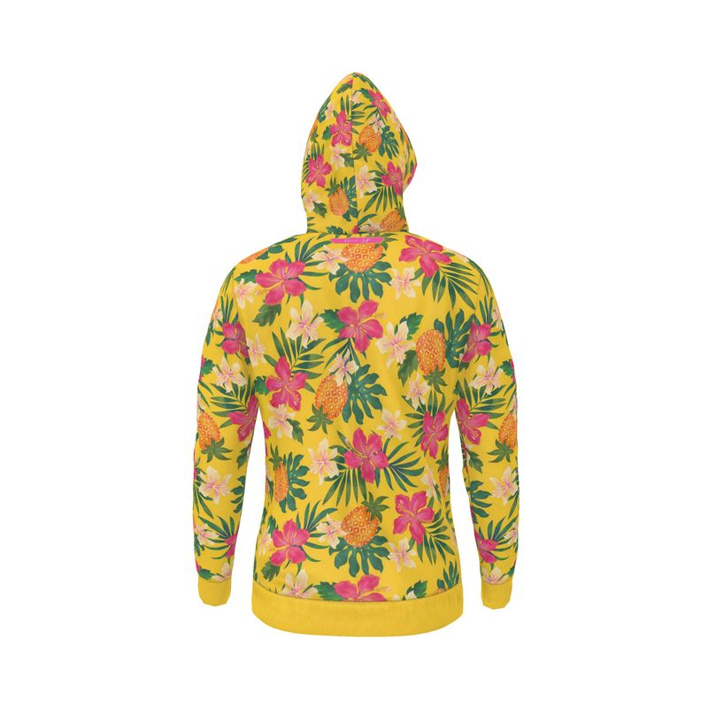 Women's Hoodie - Pineapple Paradise - Tropical Yellow