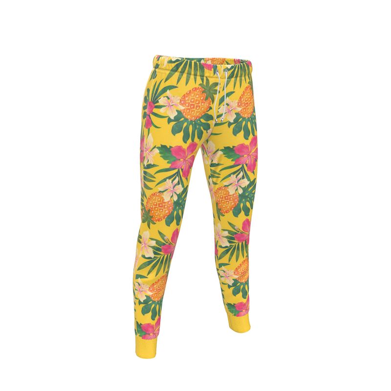 Women’s Joggers - Pineapple Paradise - Tropical Yellow