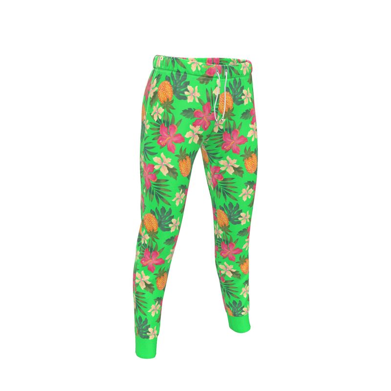 Women’s Joggers - Pineapple Paradise - Tropical Green