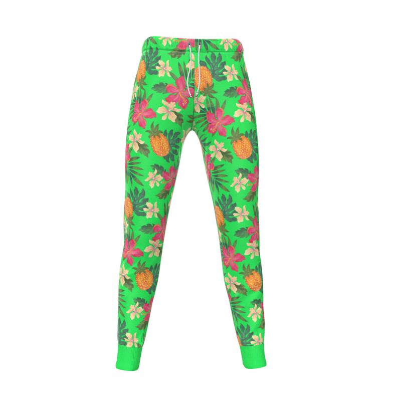 Women’s Joggers - Pineapple Paradise - Tropical Green