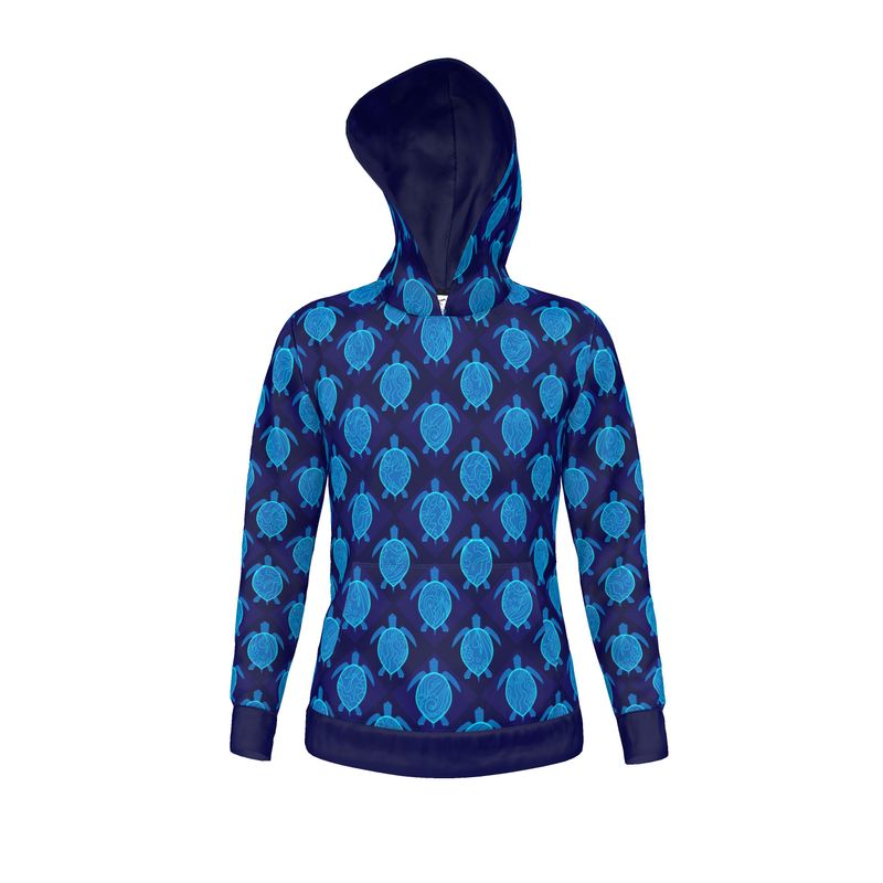 Men's Hoodie - Topo Turtles - Blue