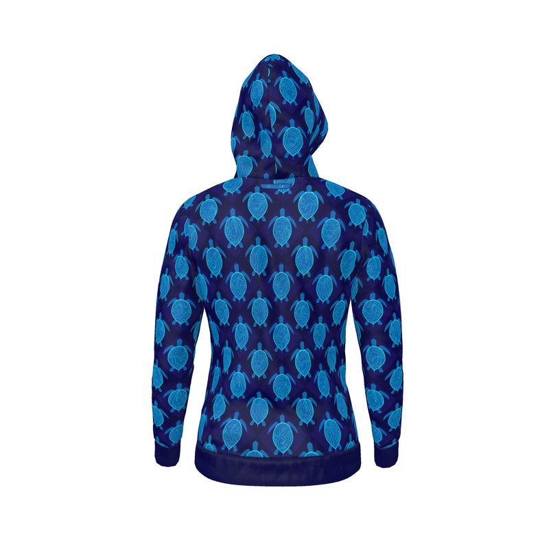 Men's Hoodie - Topo Turtles - Blue