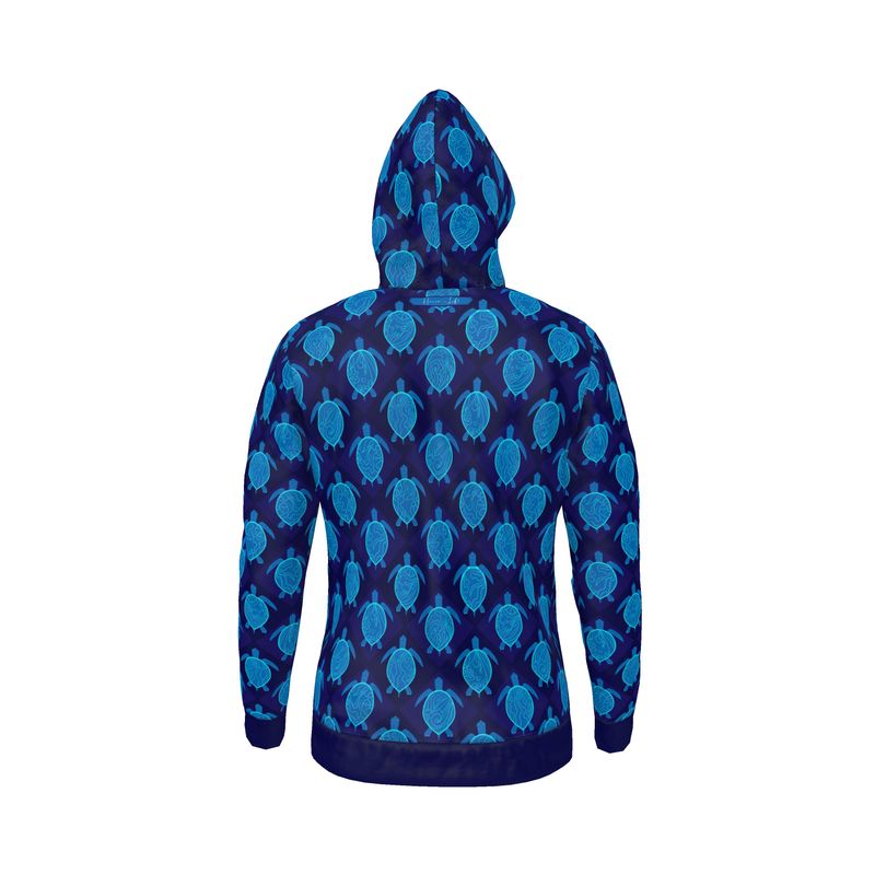 Men's Hoodie - Topo Turtles - Blue