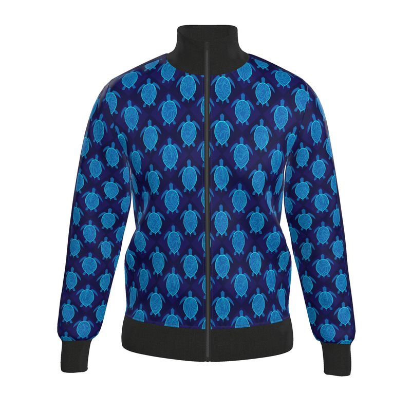 Men's Track Jacket - Topo Turtles - Blue