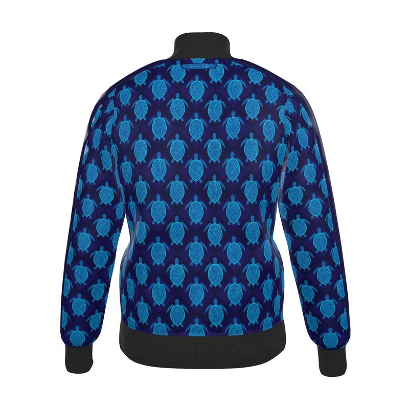 Men's Track Jacket - Topo Turtles - Blue