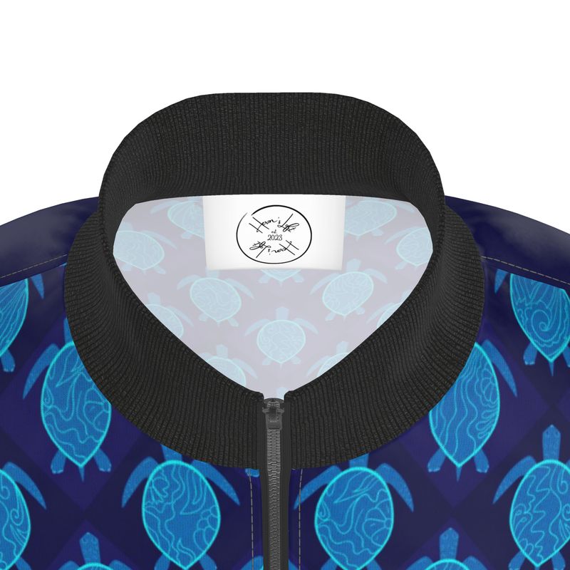 Men's Track Jacket - Topo Turtles - Blue