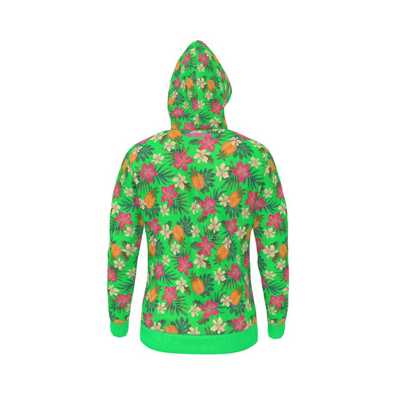 Women's Hoodie - Pineapple Paradise - Tropical Green