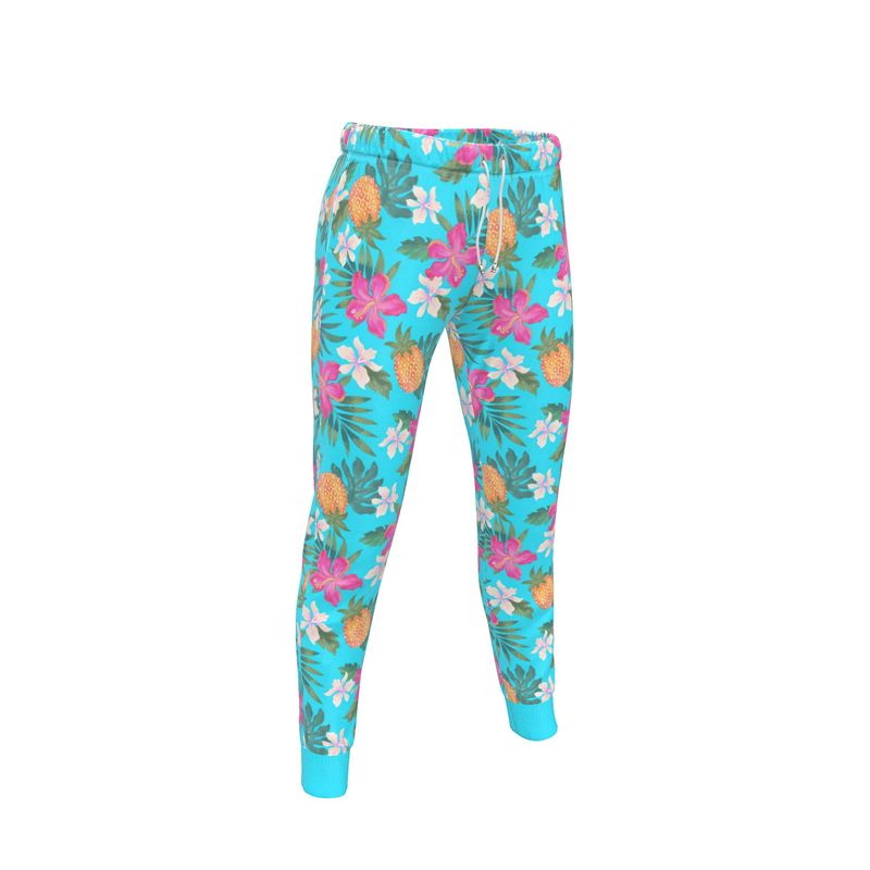 Women's Joggers - Pineapple Paradise - Tropical Blue