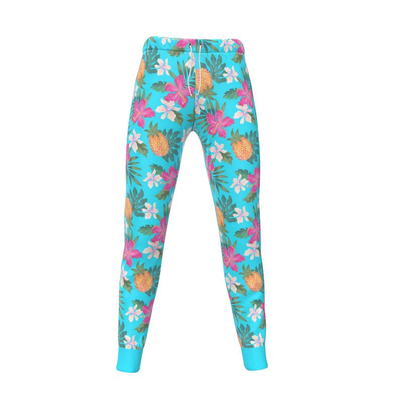 Women's Joggers - Pineapple Paradise - Tropical Blue