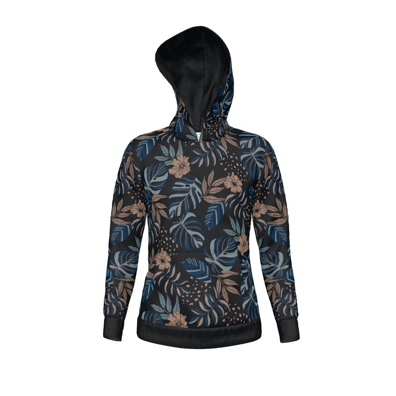 Women's Hoodie - Midnight Monstera