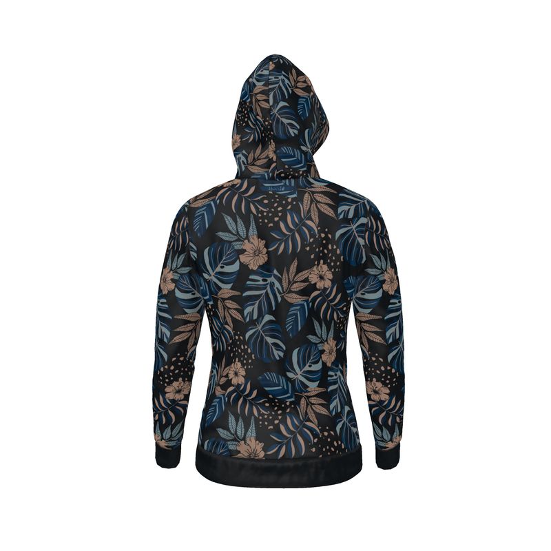 Women's Hoodie - Midnight Monstera