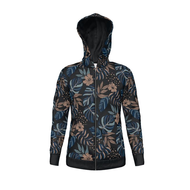 Women's Hoodie - Midnight Monstera