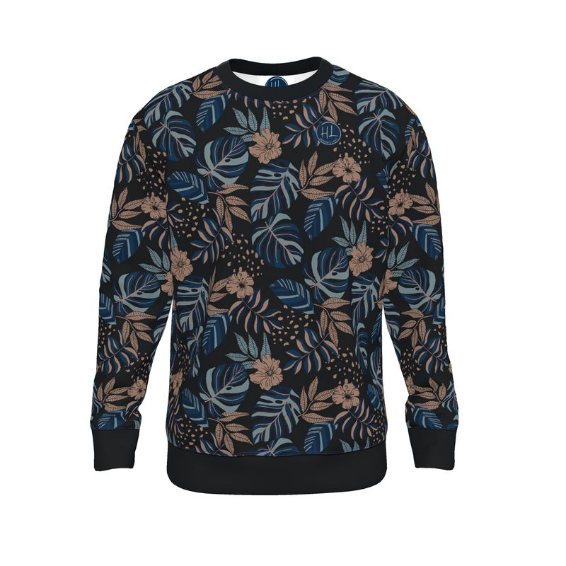 Women's Lightweight Sweater - Midnight Monstera