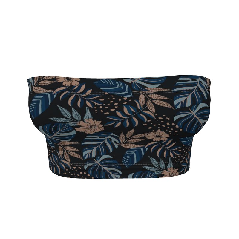 Women's Bandeau - Midnight Monstera