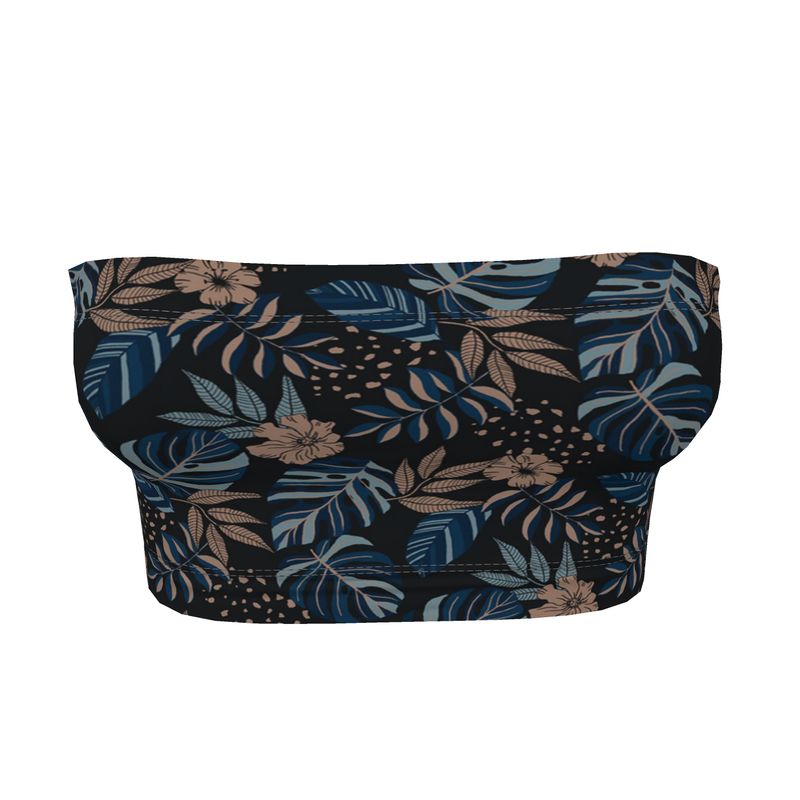 Women's Bandeau - Midnight Monstera