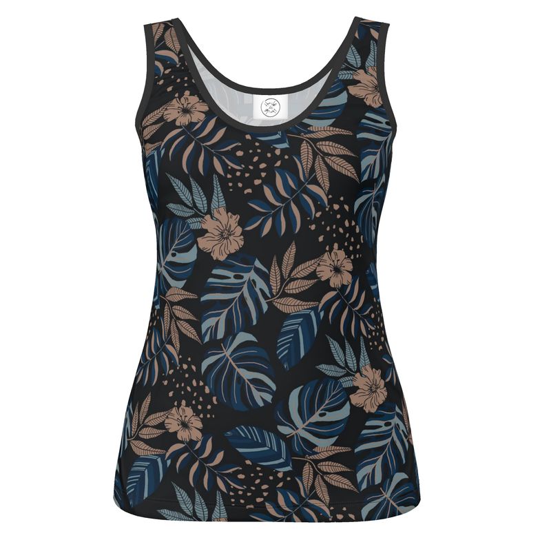 Women's Tank Top - Midnight Monstera