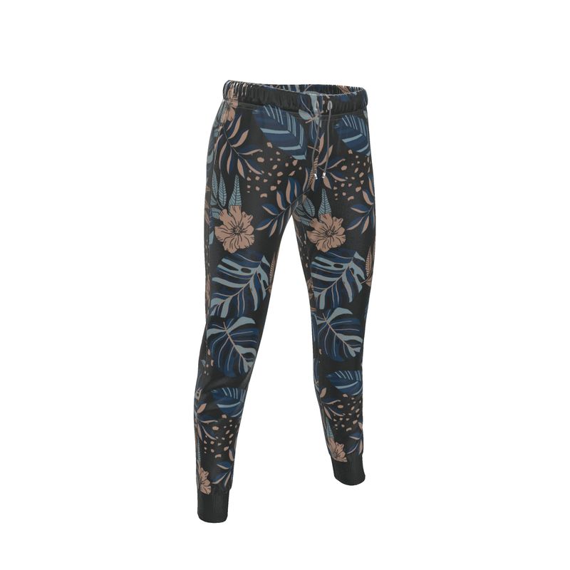 Women's Joggers - Midnight Monstera